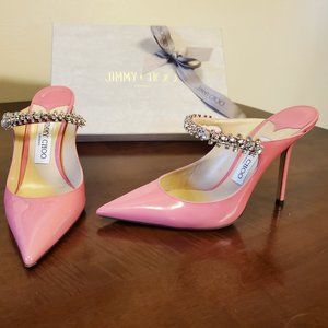 Jimmy Choo Women's Bing Crystal Embellished High Heel Mules